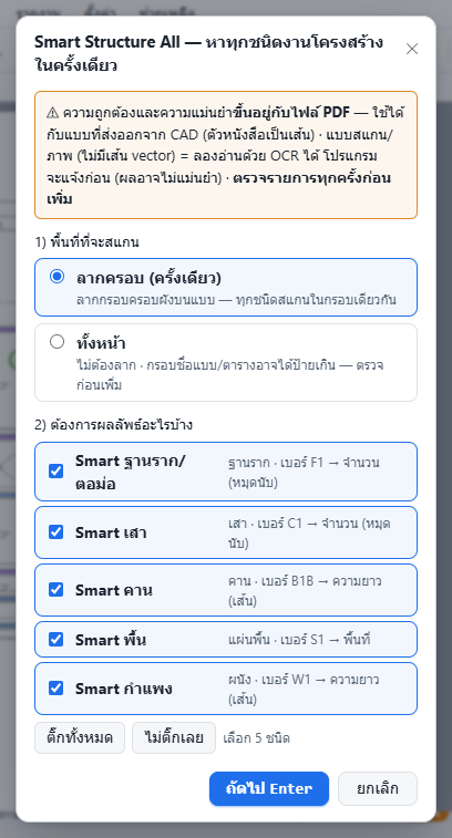Smart Structure All — สแกนทุกชนิดงานโครงสร้างครั้งเดียว